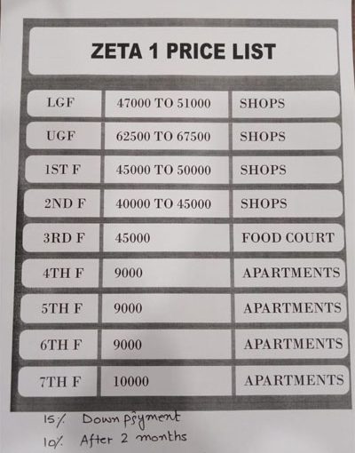 zeta 1 payment plan