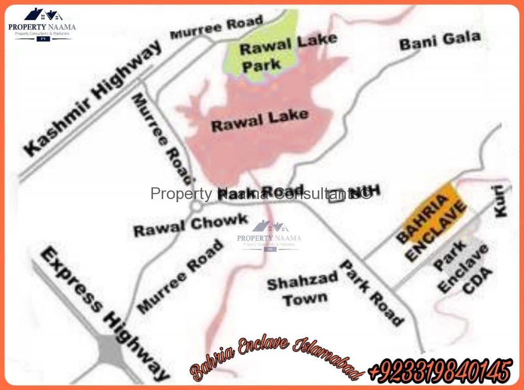 Bahria Enclave Map