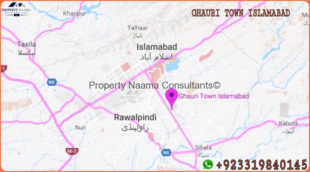 Ghauri Town Map
