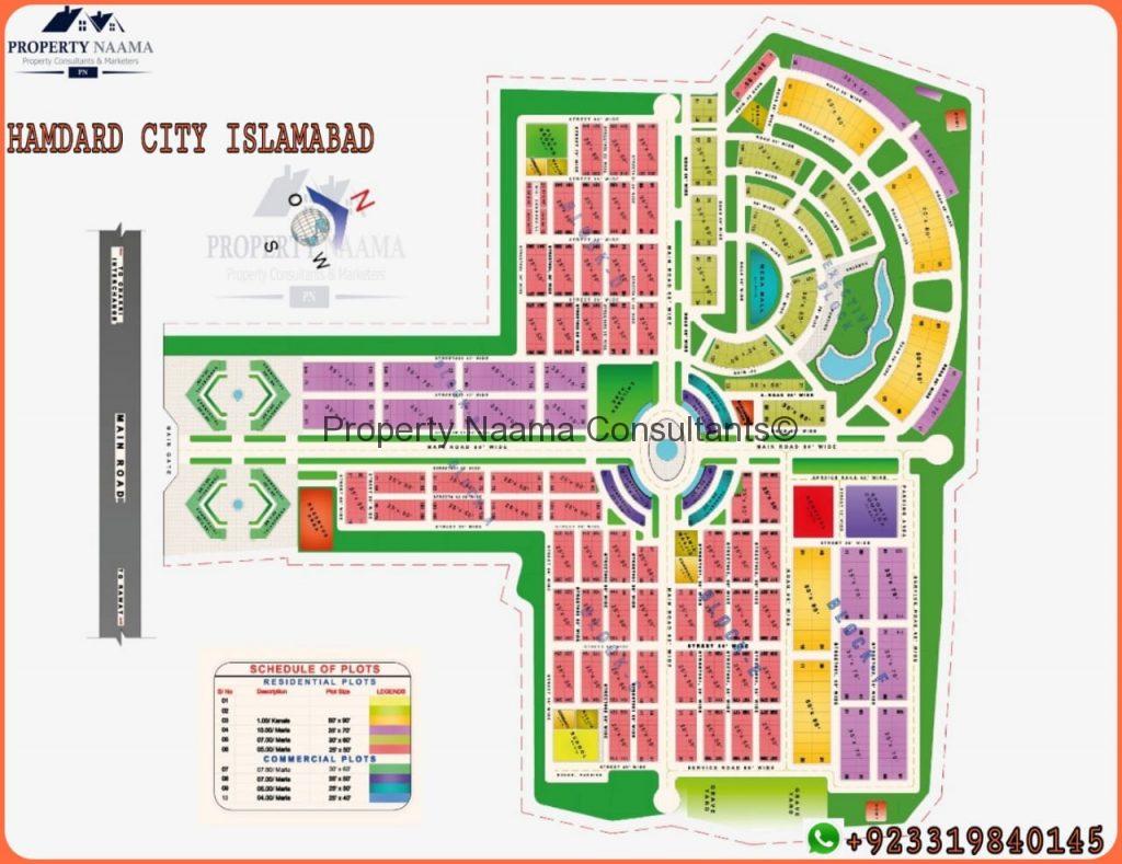 Map of Hamdard City