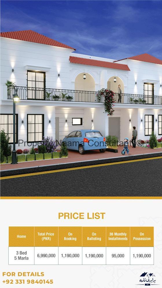 Eastern Villas Payment plan of Bahria Orchard