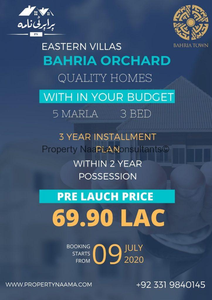 Eastern Villas feature Image in Bahria Orchard