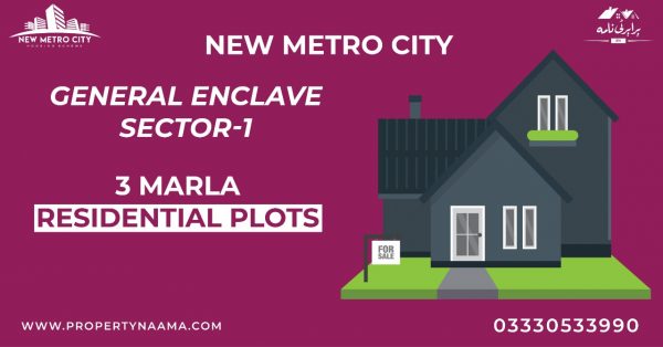 New Metro City 3-Marla New Deal Launched | All Details, Location, Prices