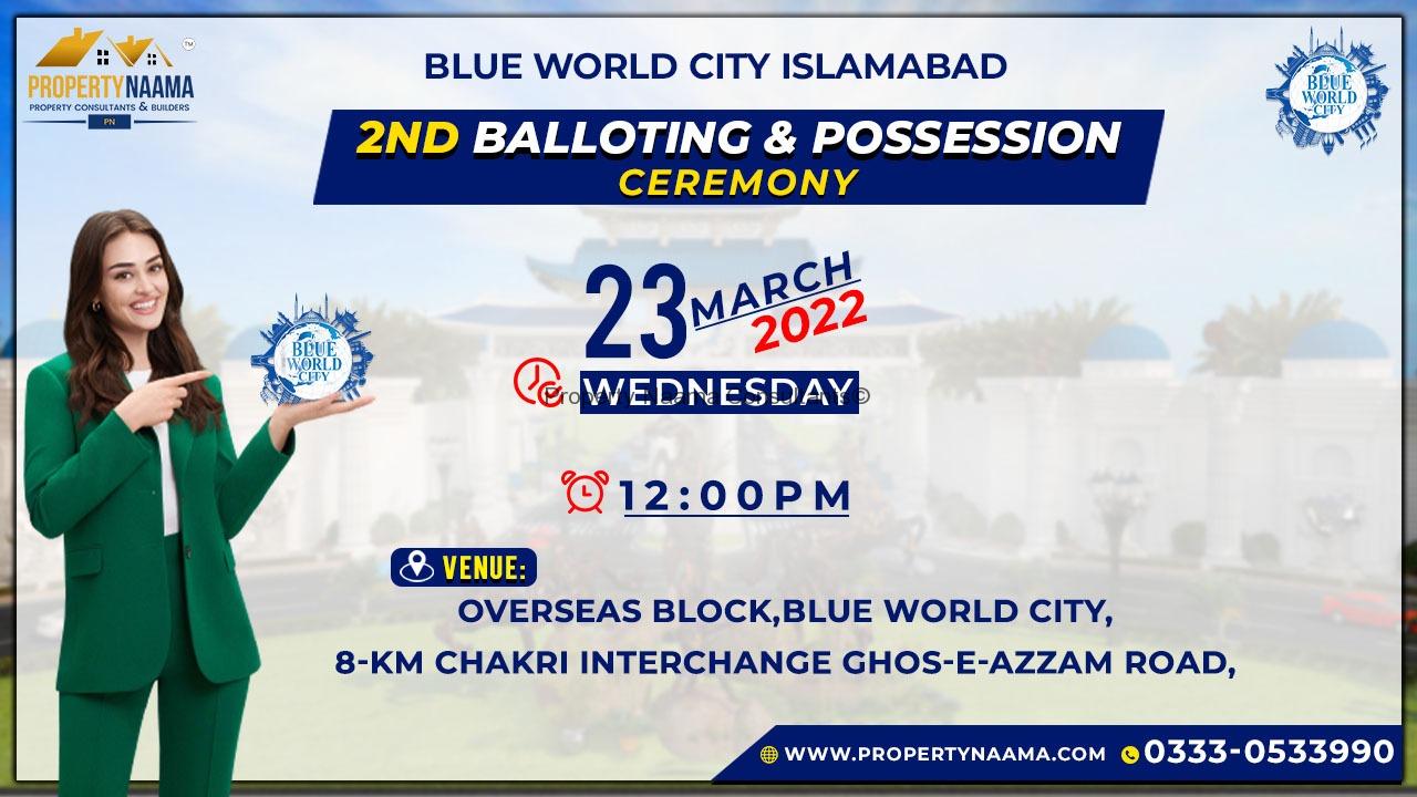 Balloting and Possession Ceremony of blue world city