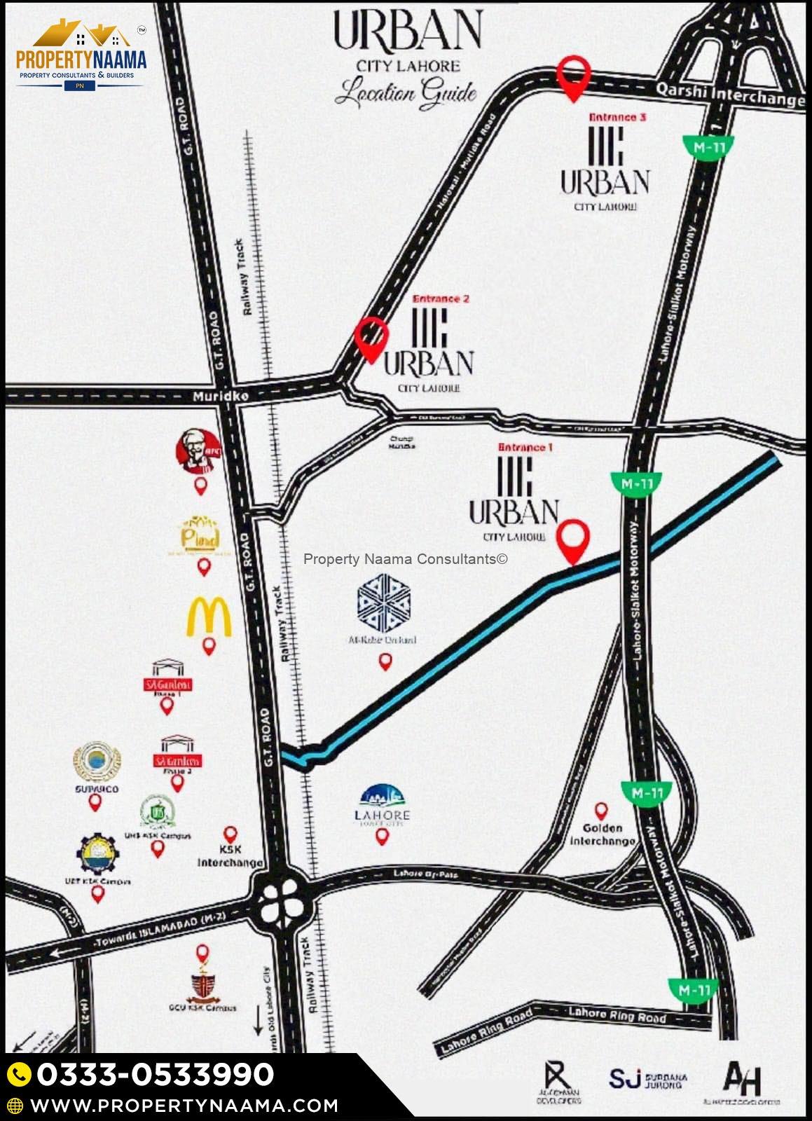 Urban City Lahore, Latest Development Update, Prime Location