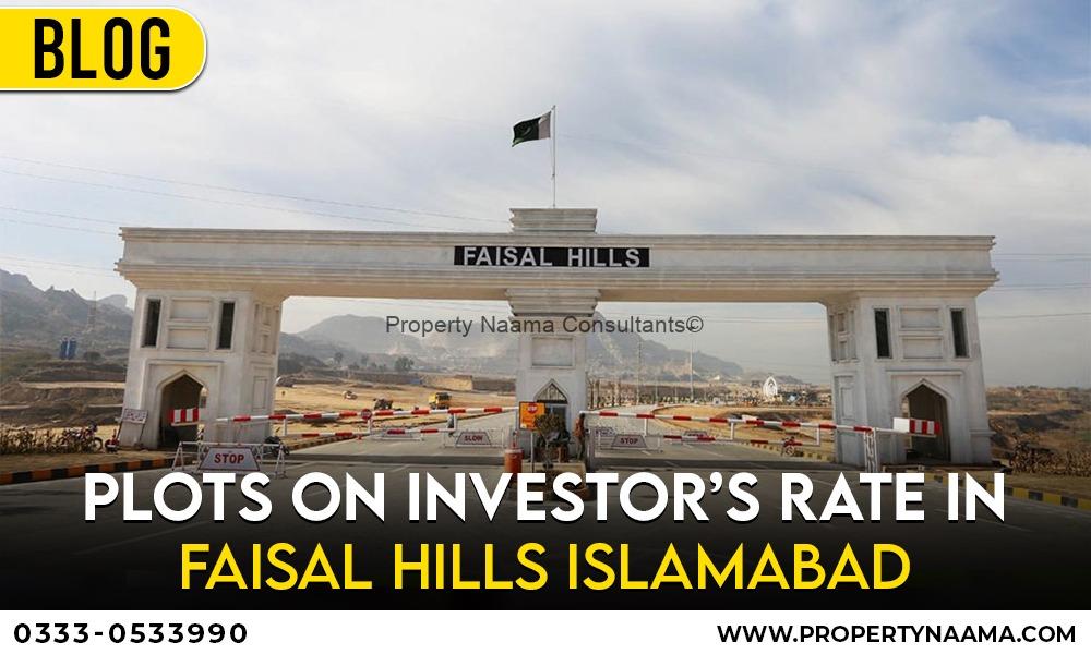 Plots on Investor’s Rate in Faisal Hills Islamabad