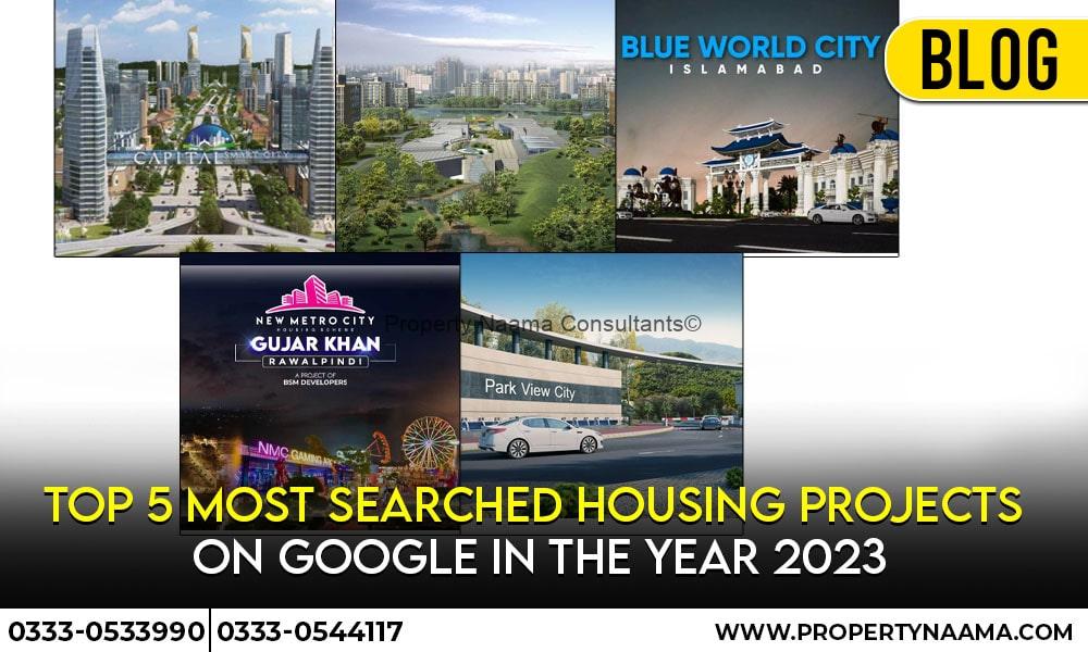 Top 5 Most Searched Housing Projects on Google in the Year 2023