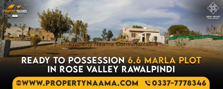 Ready to Possession 6.6 Marla Plot in Rose Valley Rawalpindi