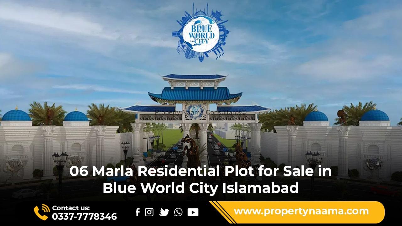 06 Marla Residential Plot for Sale in Blue World City Islamabad