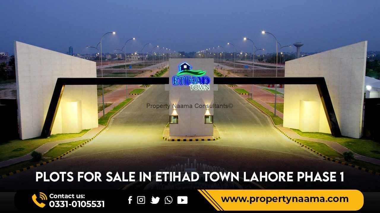 Plots for Sale in Etihad Town Lahore Phase 1