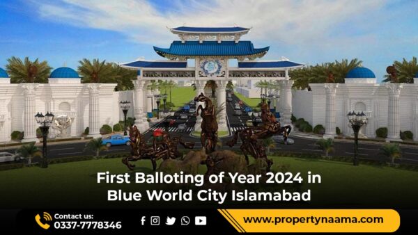 First Balloting of Year 2024 in Blue World City Islamabad 