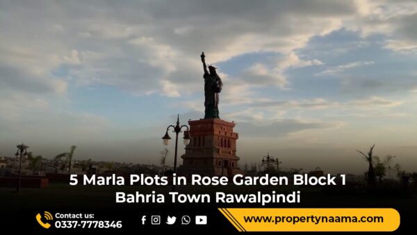 5 Marla Plots in Rose Garden Block 1 Bahria Town Rawalpindi