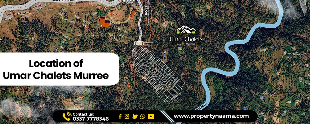 Location of Umar Chalets Murree
