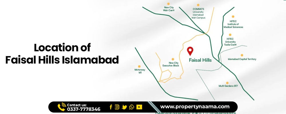 Faisal Hills Islamabad: Location 